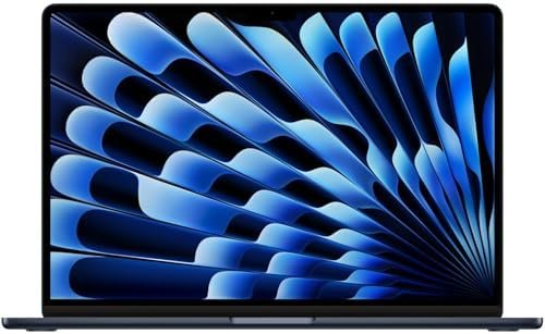 2023 Apple MacBook Air with Apple M2 Chip with 8-Core CPU/10-Core GPU (15-inch, 8GB RAM, 256GB SSD Storage) (QWERTY English) Midnight (Renewed) | 8-Core CPU, 10-Core GPU, QWERTY English, Renewed